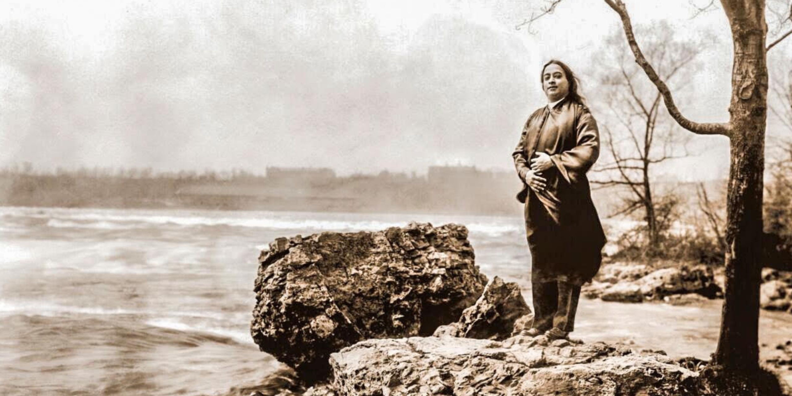 Yogananda Standing Ocean