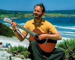 Swami Kriyananda Singing with Guitar