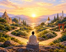 Many are the pathways to truth - through different religions and saints, all reach the same goal