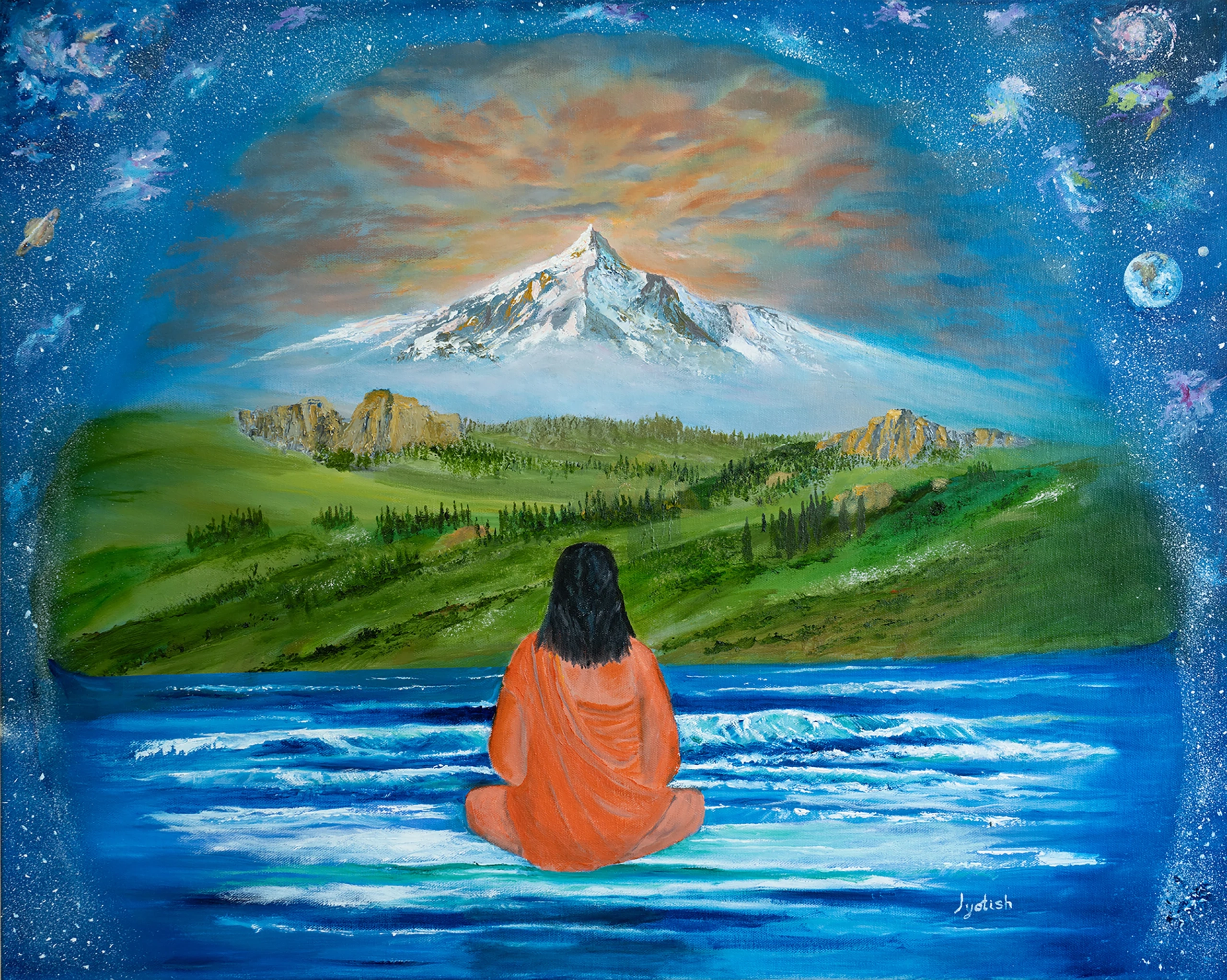 Samadhi Painting by Nayaswami Jyotish